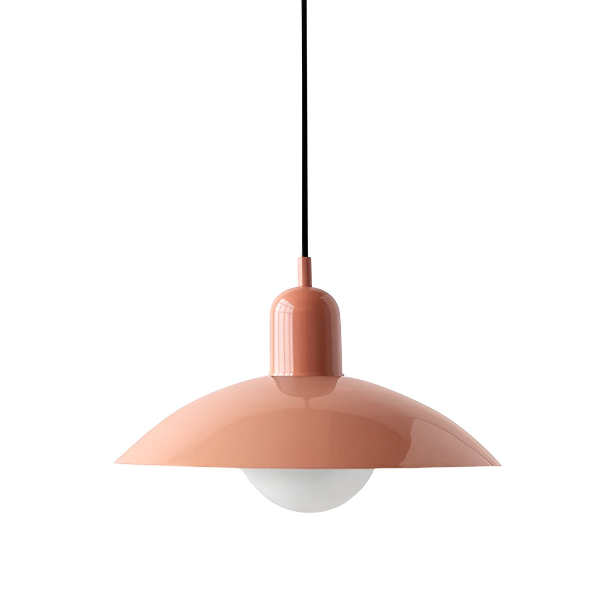 Macaron Suspension Scandinave Pastel Réglable | Blanc et Rose pour Salon
