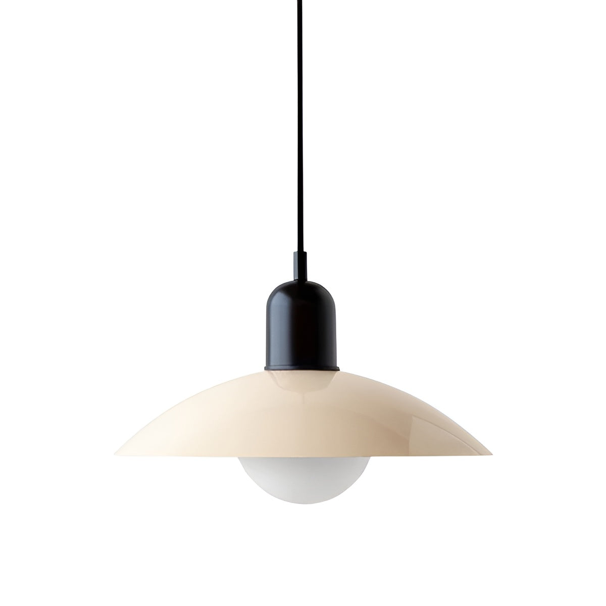 Macaron Suspension Scandinave Pastel Réglable | Blanc et Rose pour Salon