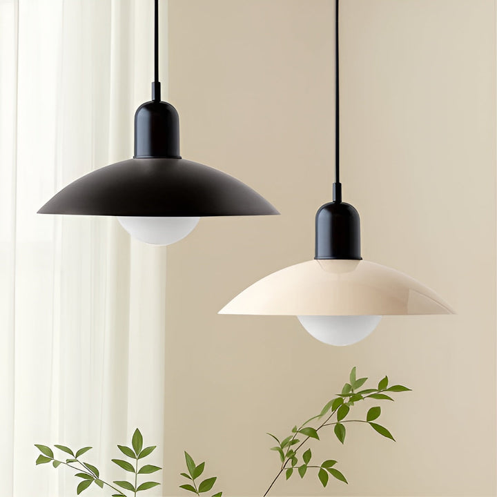 Macaron Suspension Scandinave Pastel Réglable | Blanc et Rose pour Salon