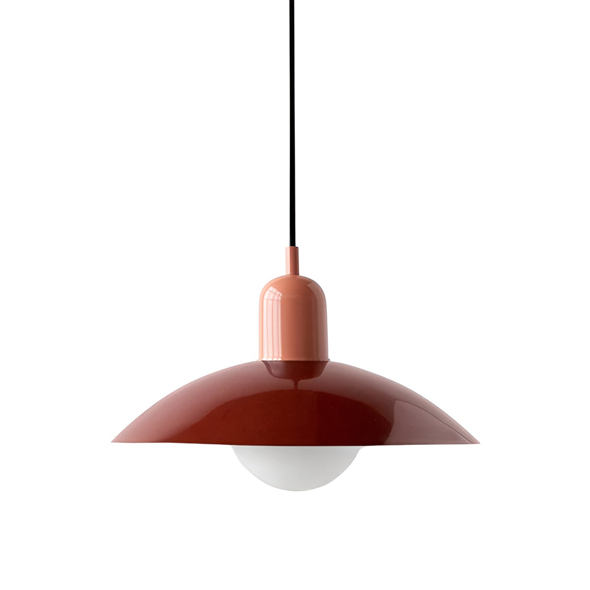 Macaron Suspension Scandinave Pastel Réglable | Blanc et Rose pour Salon