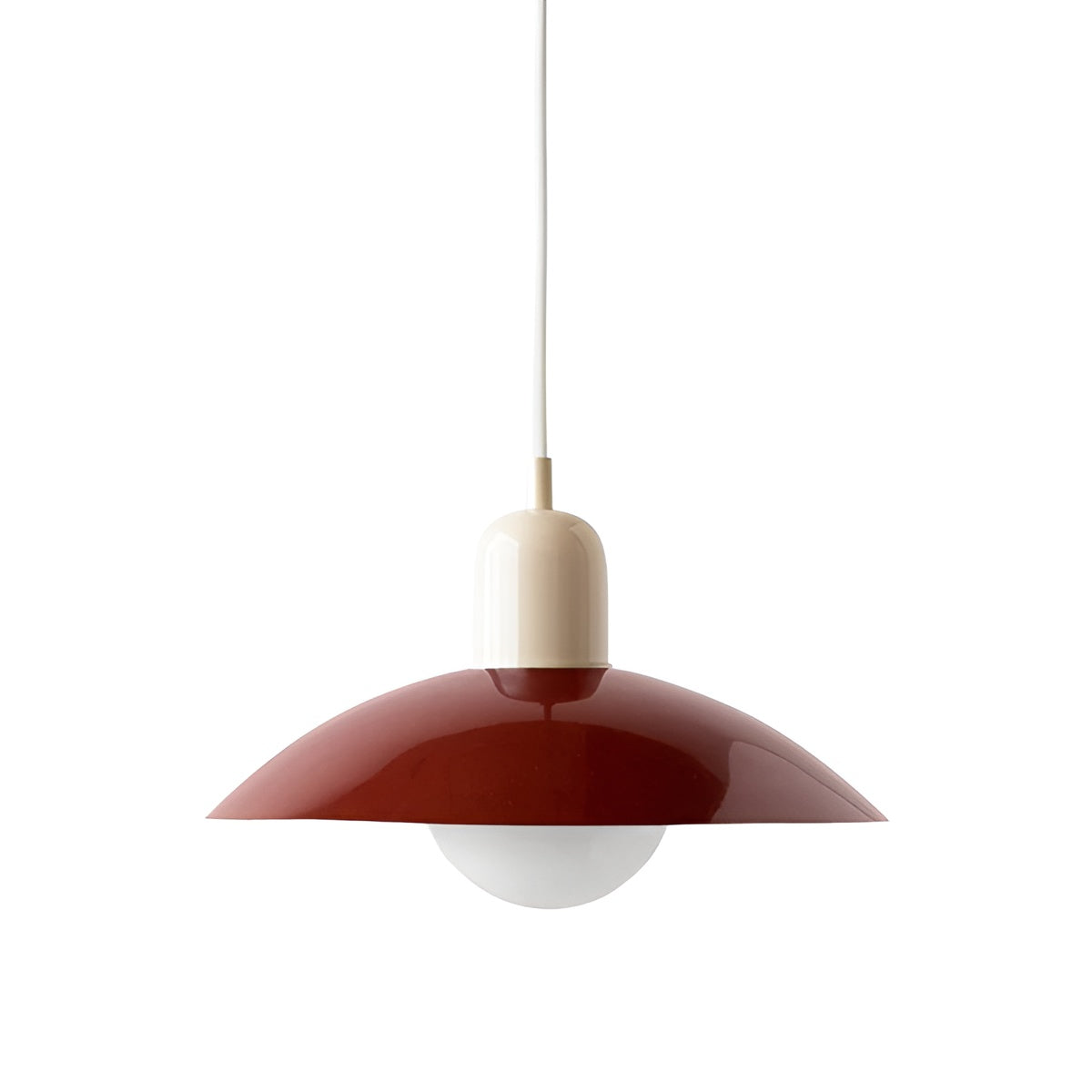Macaron Suspension Scandinave Pastel Réglable | Blanc et Rose pour Salon