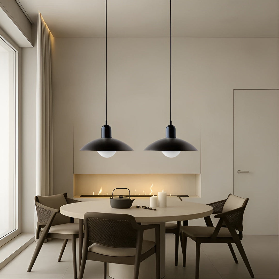 Macaron Suspension Scandinave Pastel Réglable | Blanc et Rose pour Salon