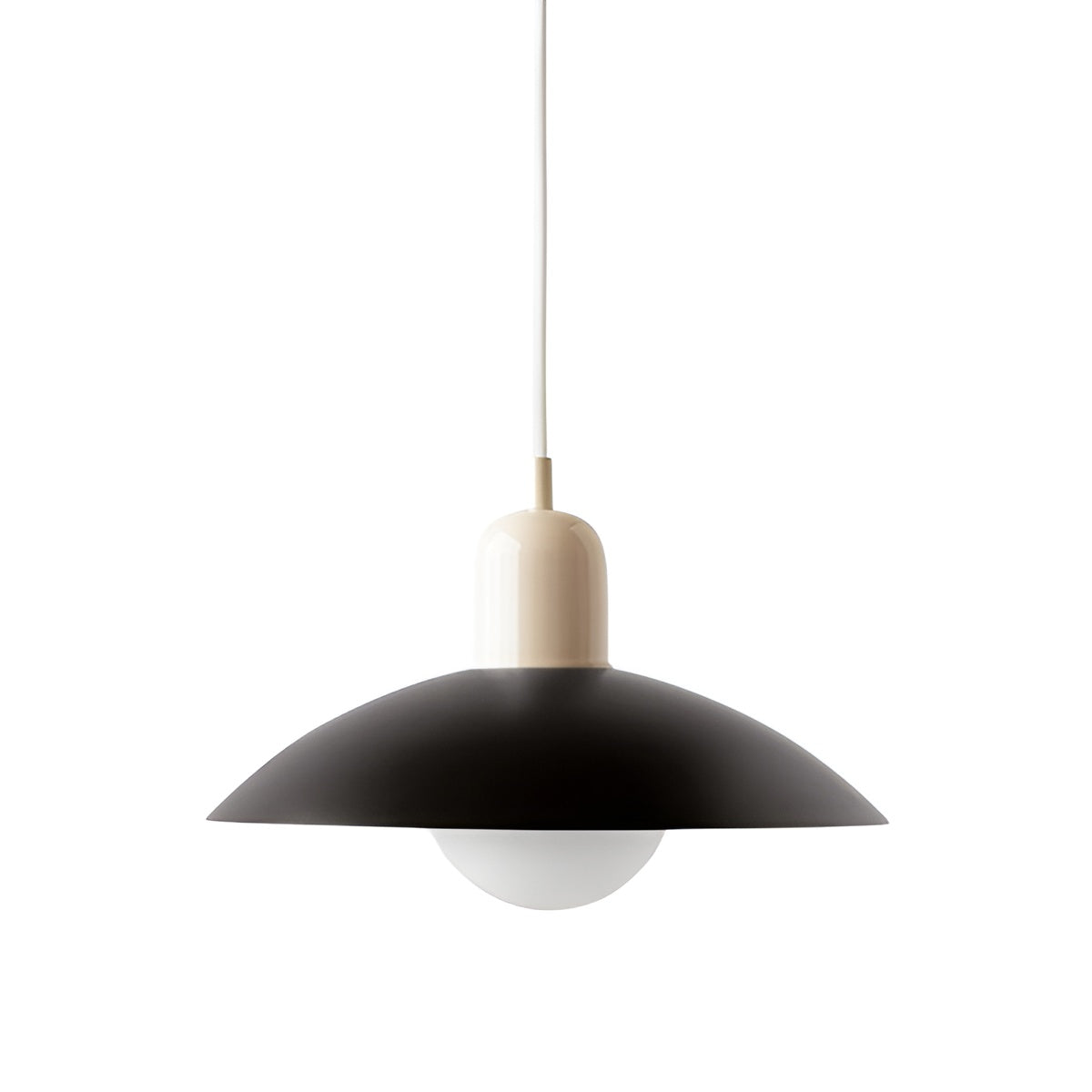 Macaron Suspension Scandinave Pastel Réglable | Blanc et Rose pour Salon