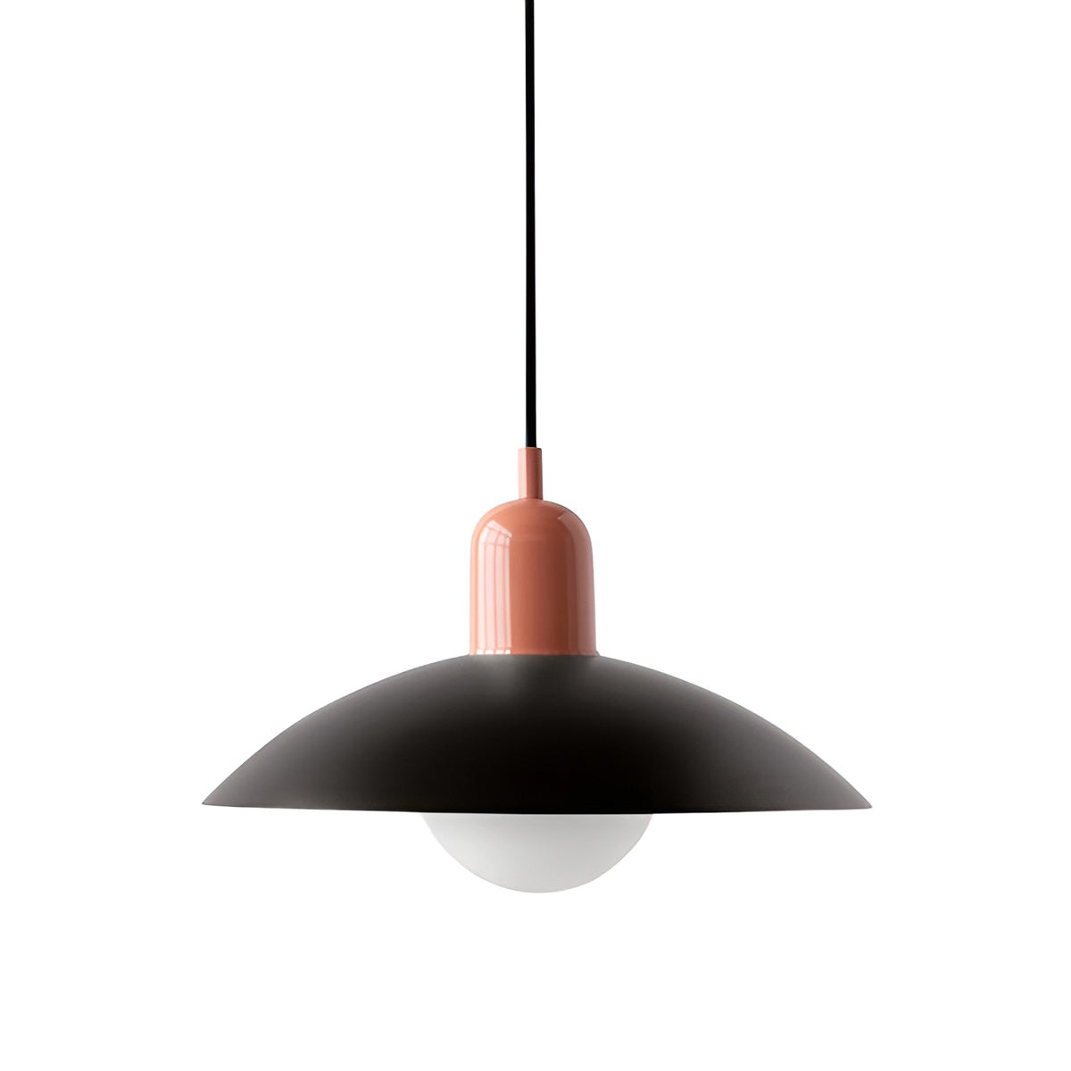 Macaron Suspension Scandinave Pastel Réglable | Blanc et Rose pour Salon
