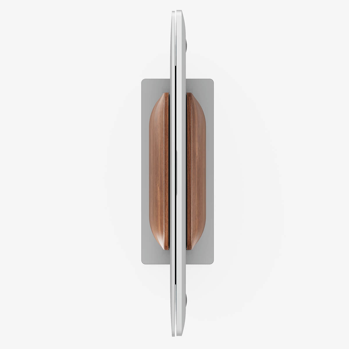 Support Vertical Laptop en Bois Noyer — Libère l'Espace et Améliore la Ventilation