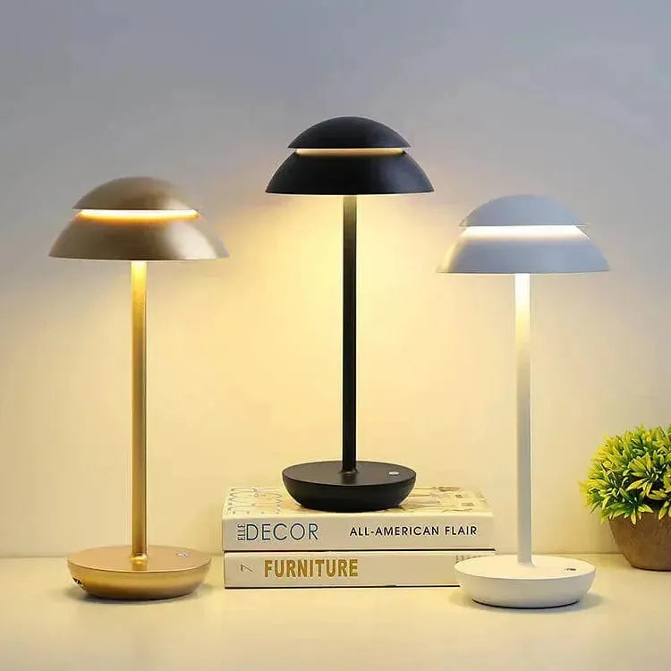 Lux Glow Lampe Esthétique Lumière Claire | Stylé Noir pour Bureau et Salon
