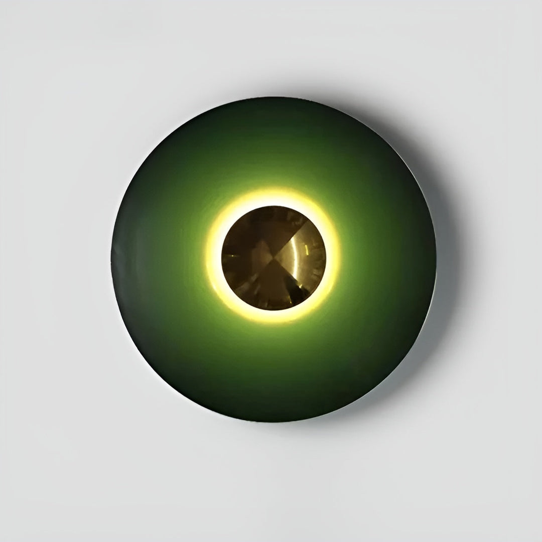 Applique Ronde LED Moderne Accent | Orange Doré Chaud 30cm Élégant