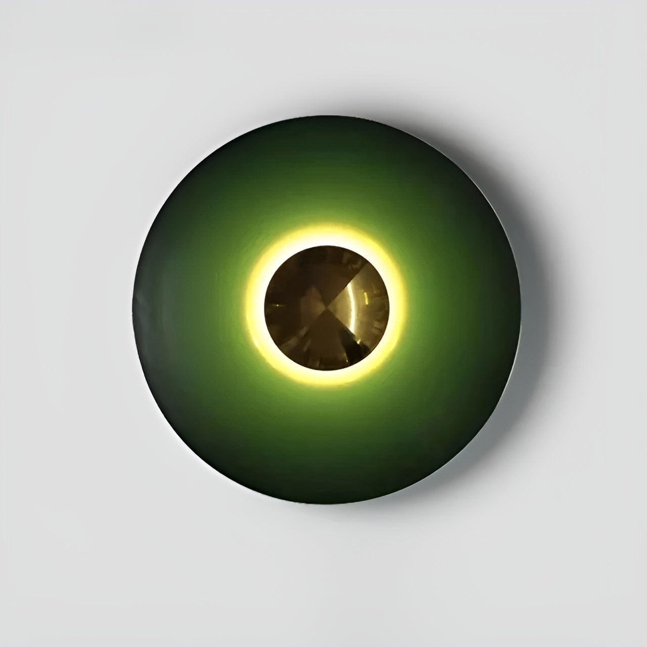 Applique Ronde LED Moderne Accent | Orange Doré Chaud 30cm Élégant