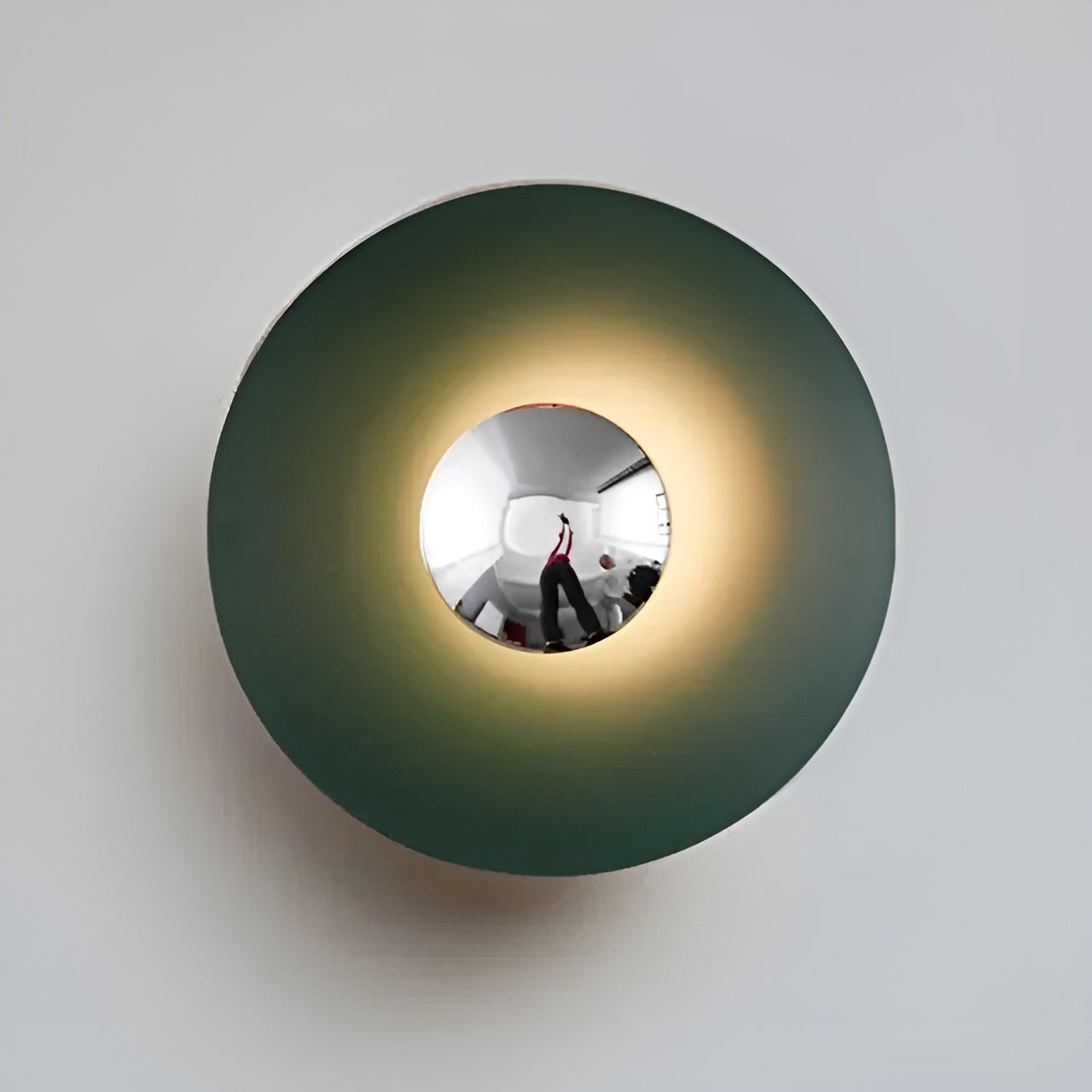 Applique Ronde LED Moderne Accent | Orange Doré Chaud 30cm Élégant