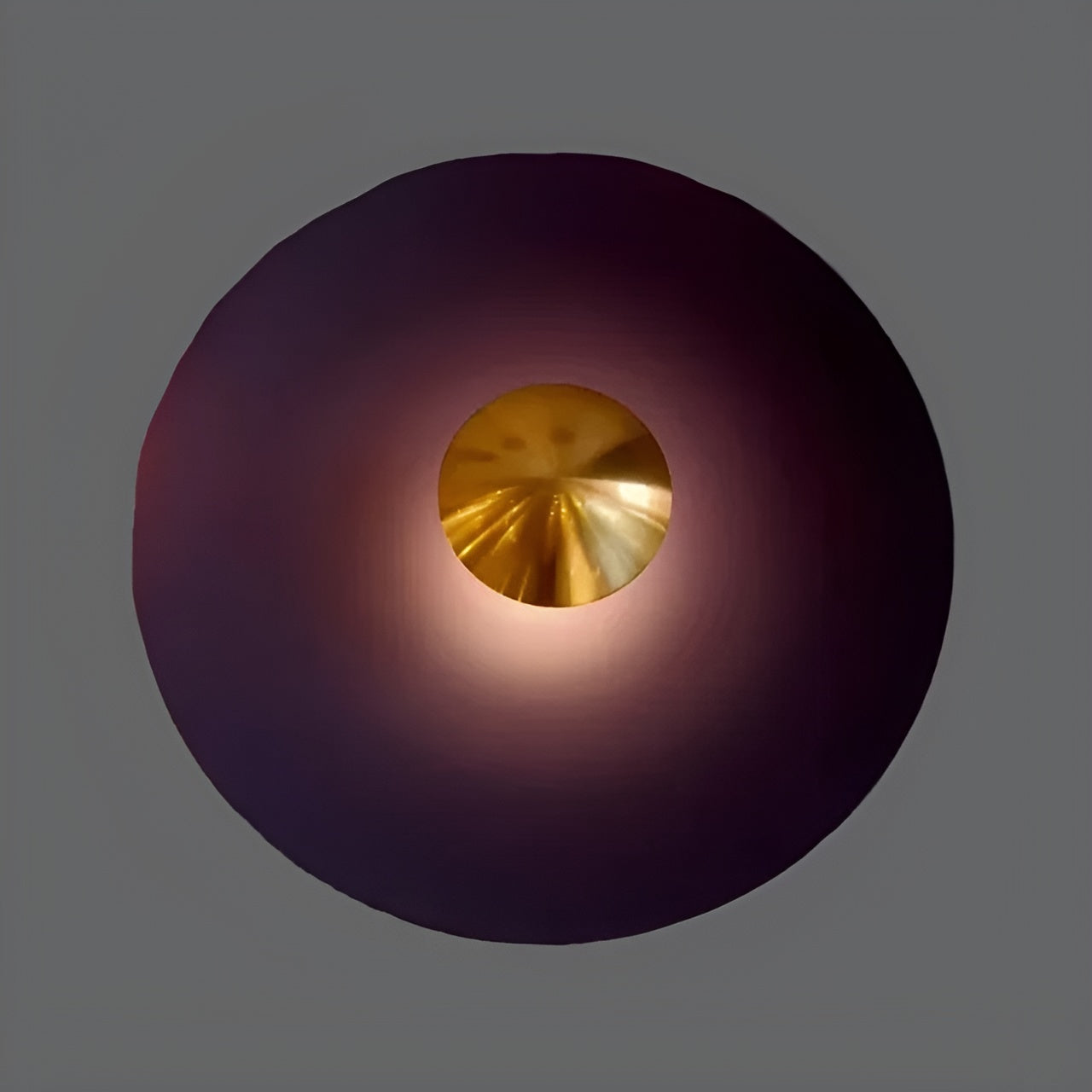 Applique Ronde LED Moderne Accent | Orange Doré Chaud 30cm Élégant