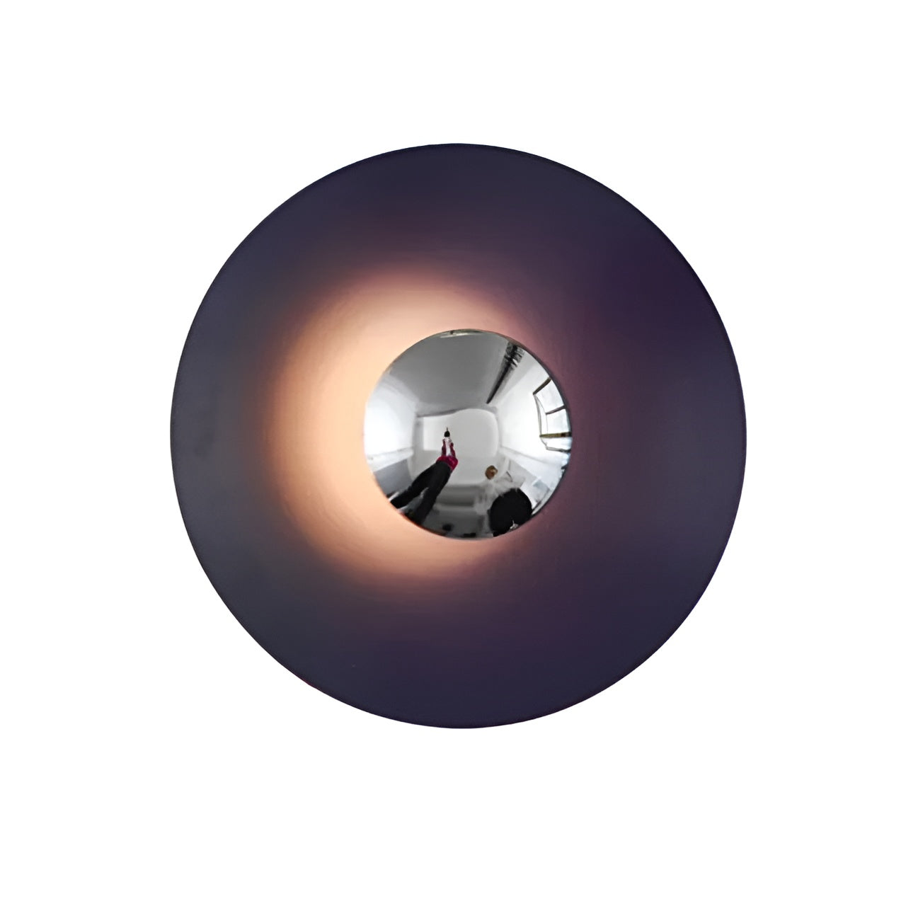Applique Ronde LED Moderne Accent | Orange Doré Chaud 30cm Élégant