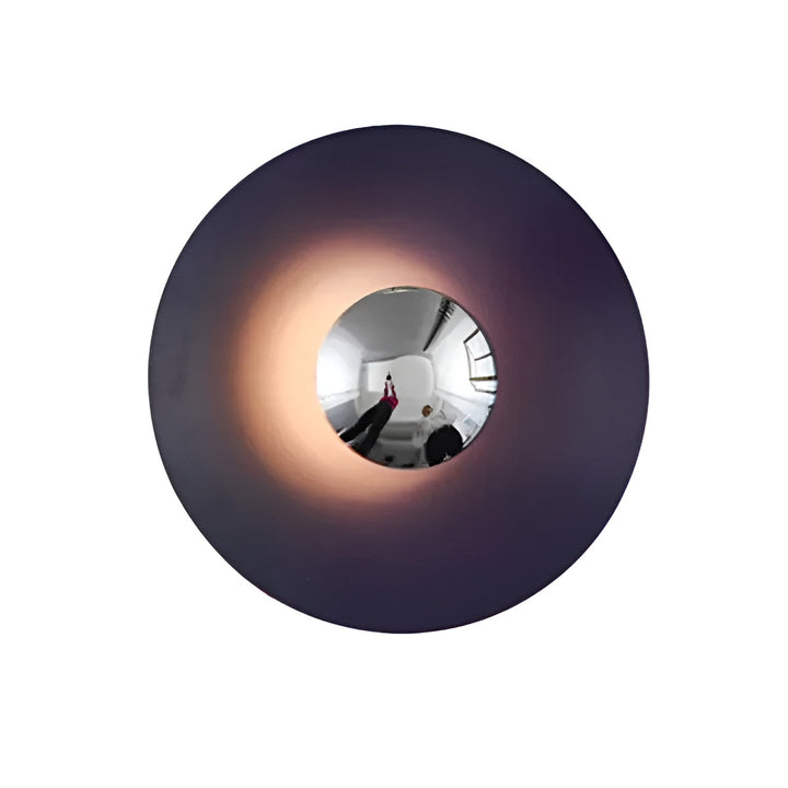 Applique Ronde LED Moderne Accent | Orange Doré Chaud 30cm Élégant