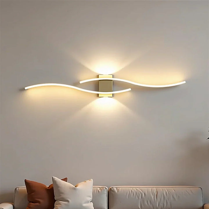 Aurum Applique Double Lumière Métal | Salon et Salle à Manger Moderne