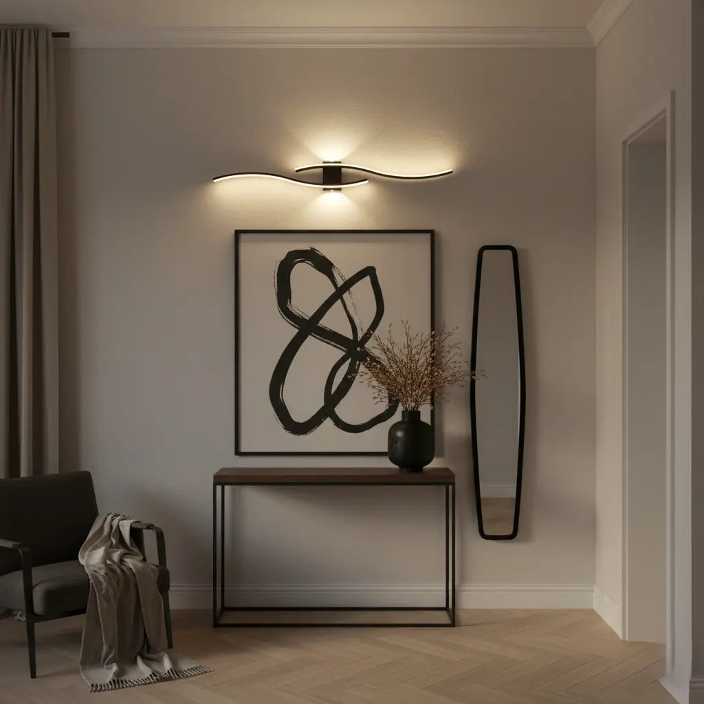 Aurum Applique Double Lumière Métal | Salon et Salle à Manger Moderne