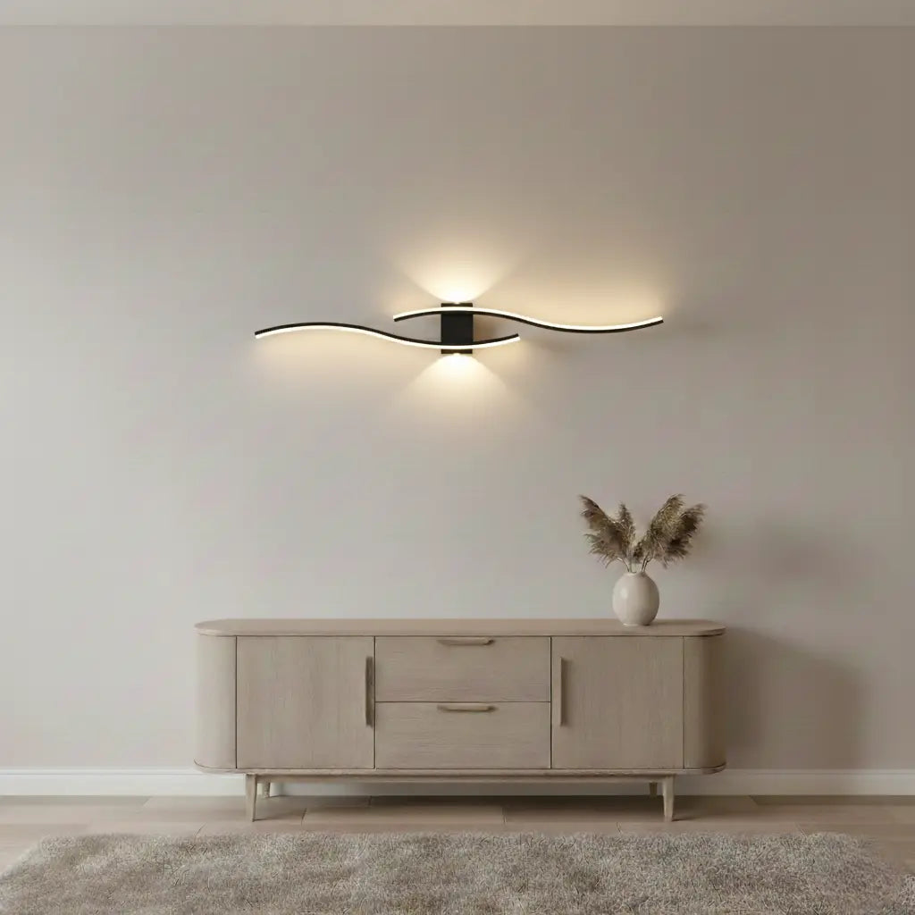 Aurum Applique Double Lumière Métal | Salon et Salle à Manger Moderne