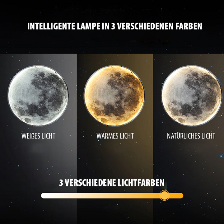 Lampe Lune Applique | Couleurs Réglables via App et Télécommande