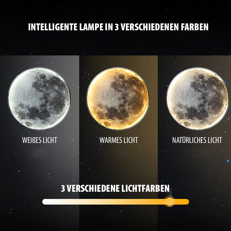 Lampe Lune Applique | Couleurs Réglables via App et Télécommande