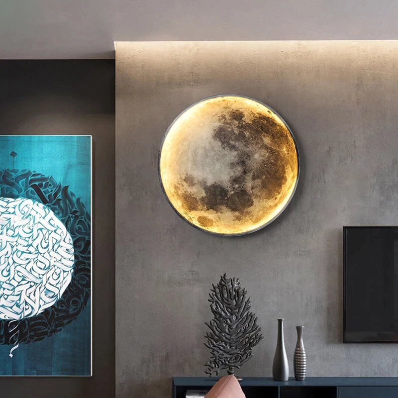Lampe Lune Applique | Couleurs Réglables via App et Télécommande