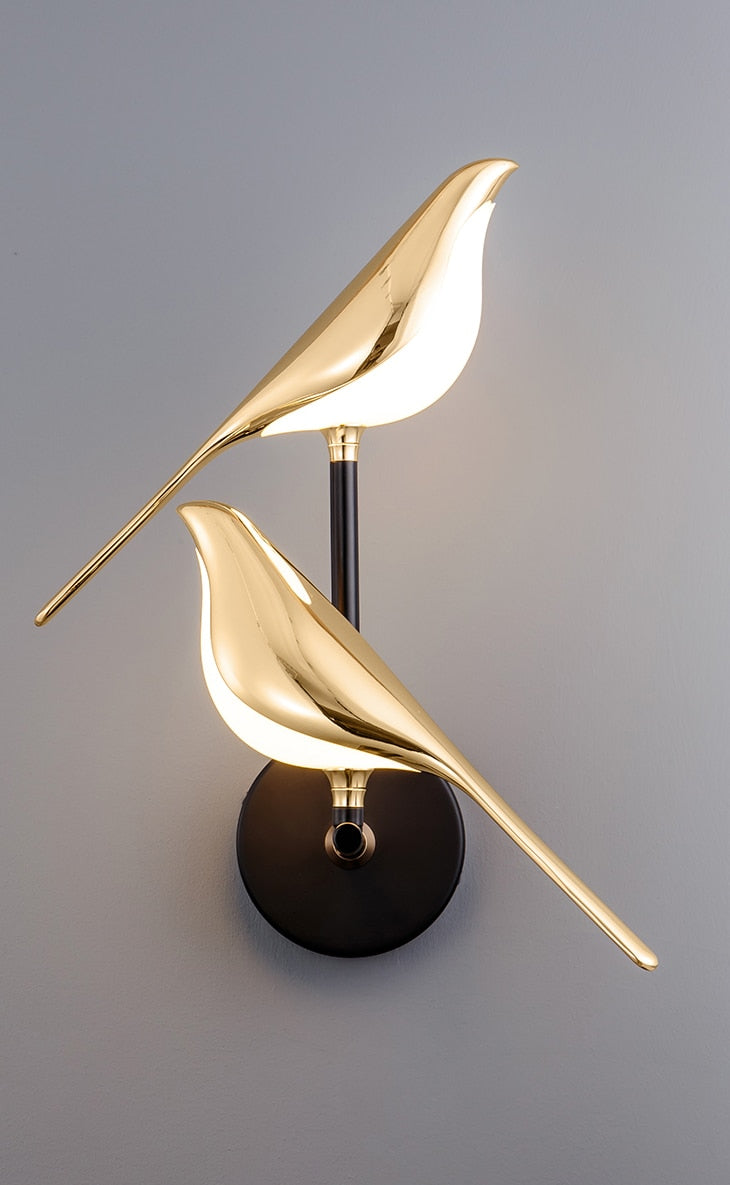 MrBird Applique Forme d'Oiseau Décorative LED | Accent Mural Créatif