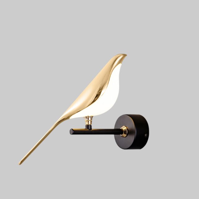 MrBird Applique Forme d'Oiseau Décorative LED | Accent Mural Créatif