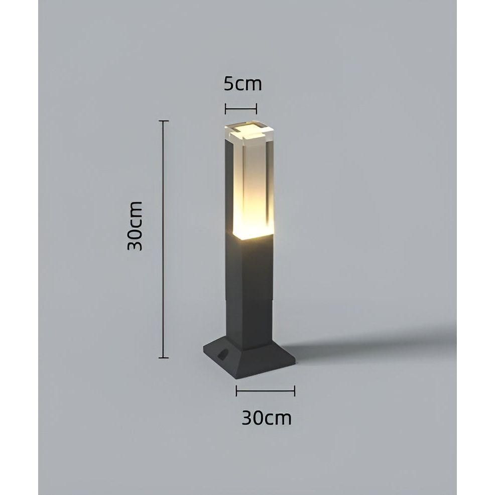 LuxeGarden Lampe LED Jardin Paysage Moderne | Blanc ou Chaud 30cm Extérieur