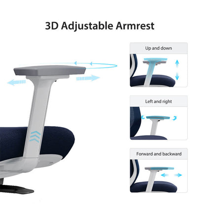 Chaise Ergonomique Aera Adaptative en Maille — Couleurs Originales et 12 Réglages
