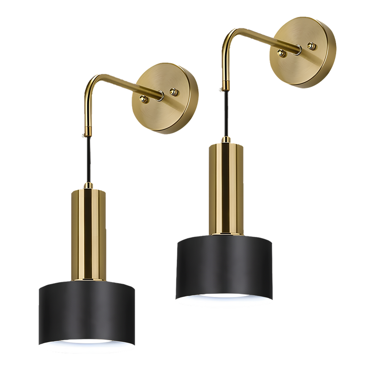 Selix Appliques LED Set 2 Télécommande | Sans Fil Doré avec Batterie