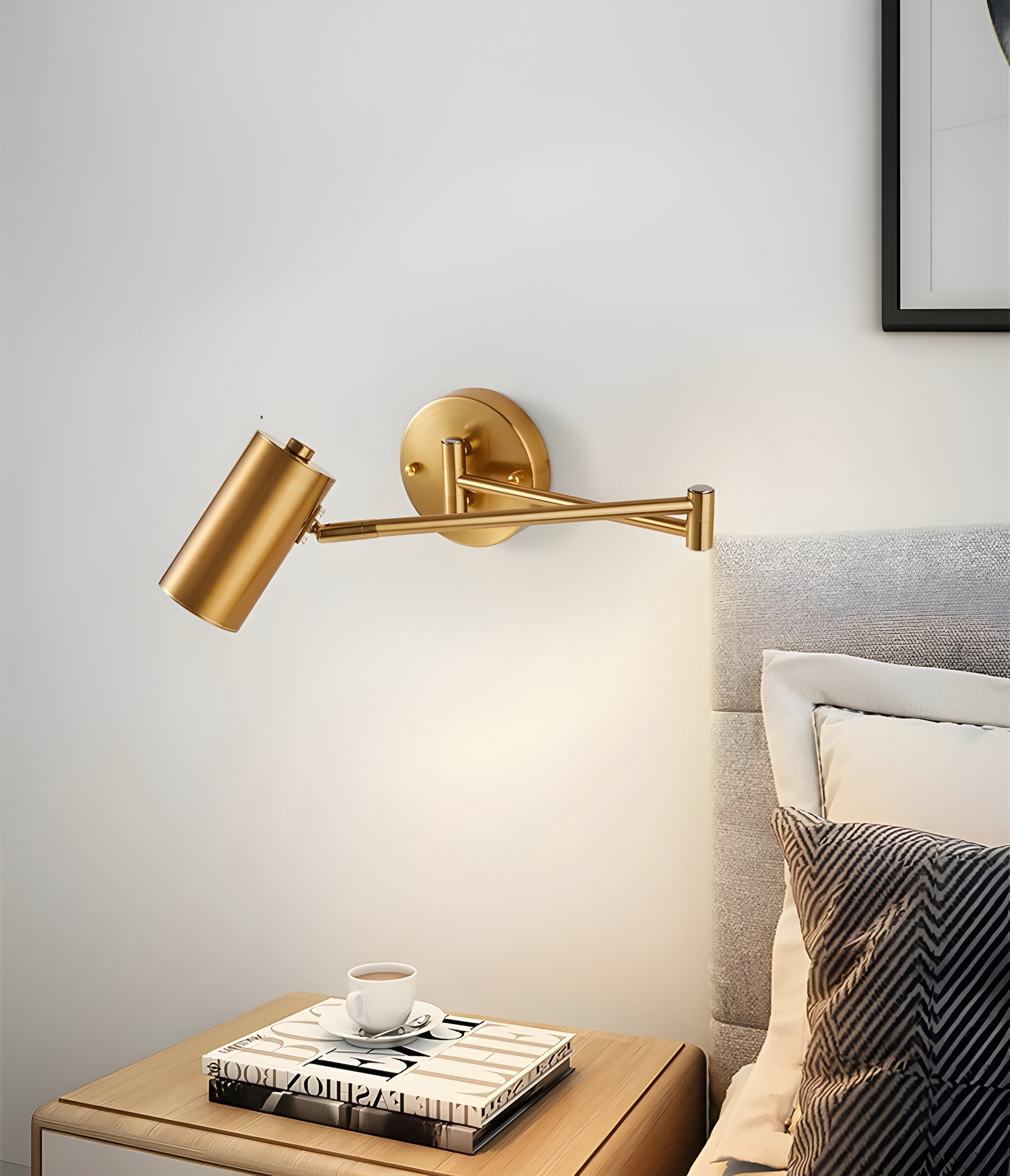 Lorix Applique LED Bras Articulé | Lampe de Lecture Chambre et Bureau
