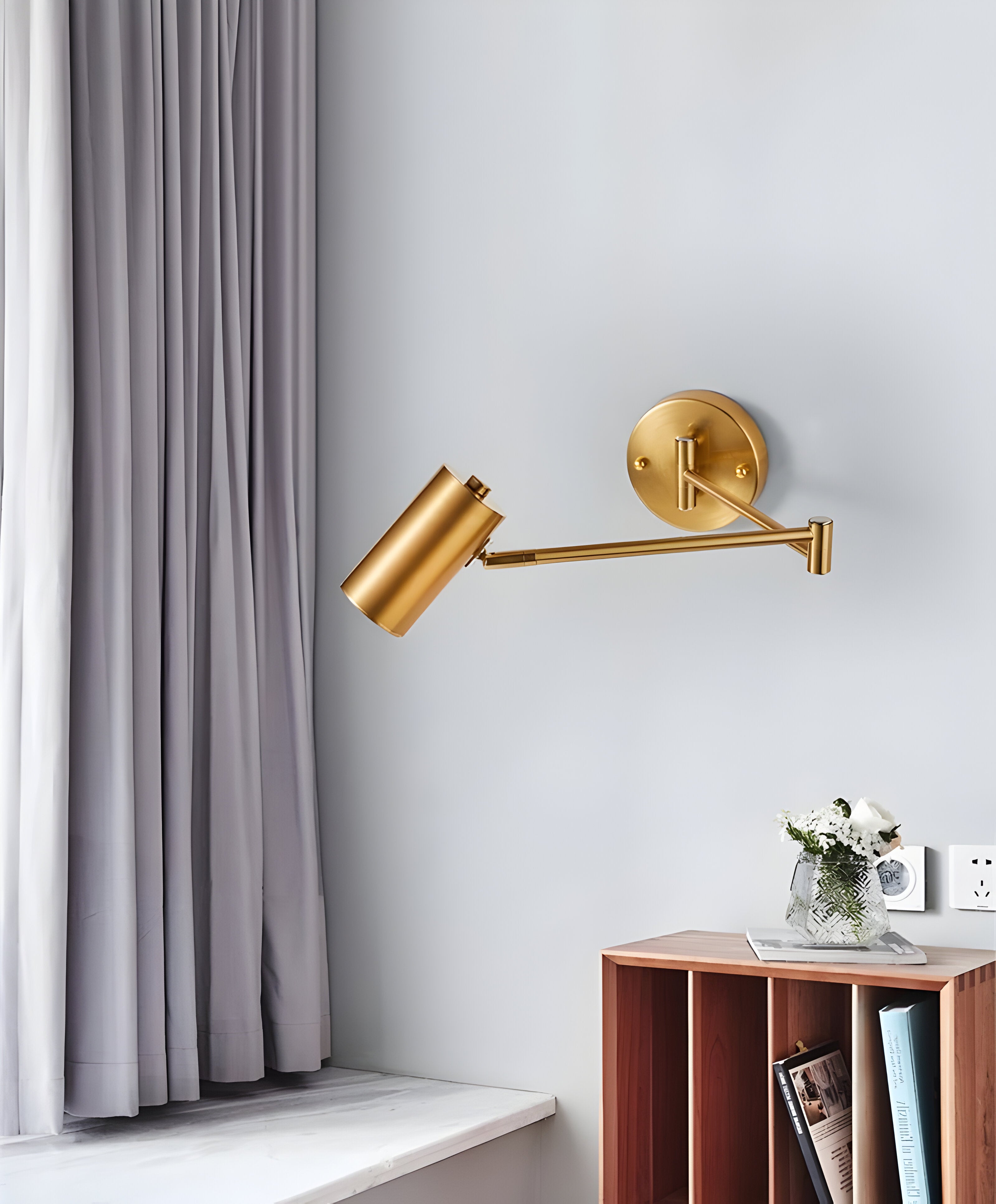 Lorix Applique LED Bras Articulé | Lampe de Lecture Chambre et Bureau