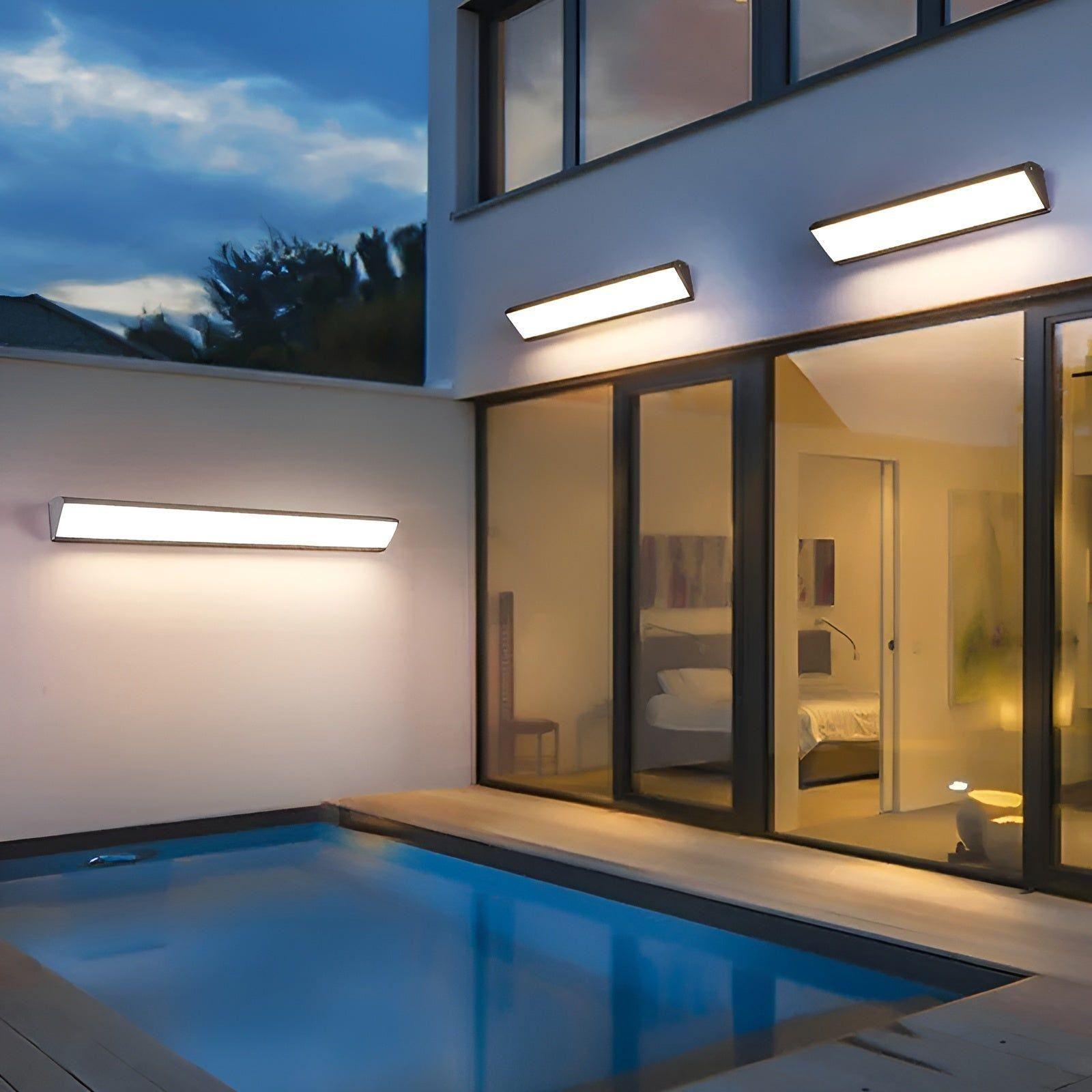 Applique LED Bandeau Étanche | Jardin et Terrasse Blanc Chaud 20cm 7W