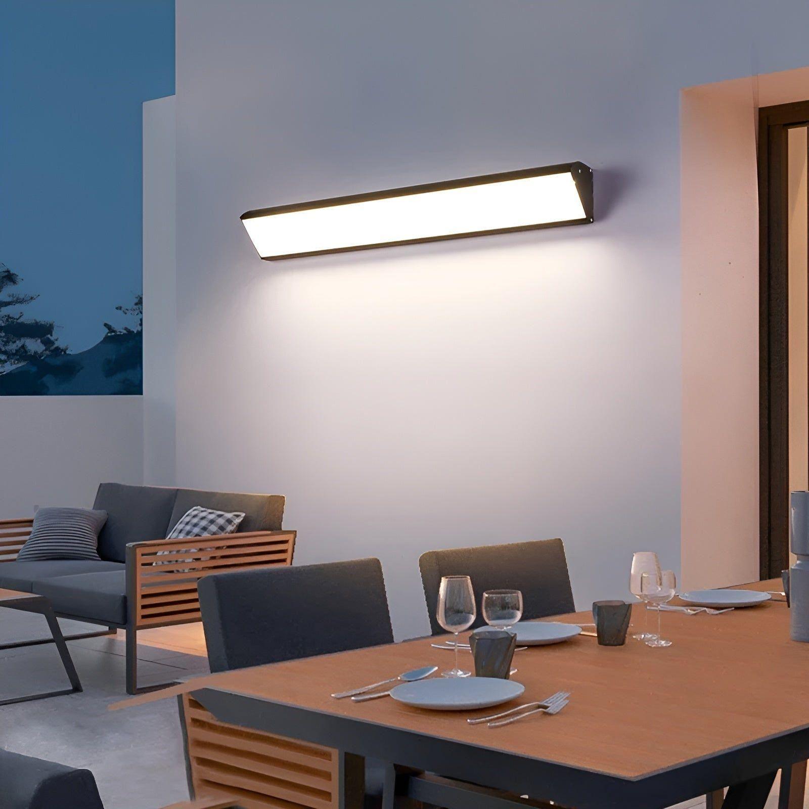 Applique LED Bandeau Étanche | Jardin et Terrasse Blanc Chaud 20cm 7W