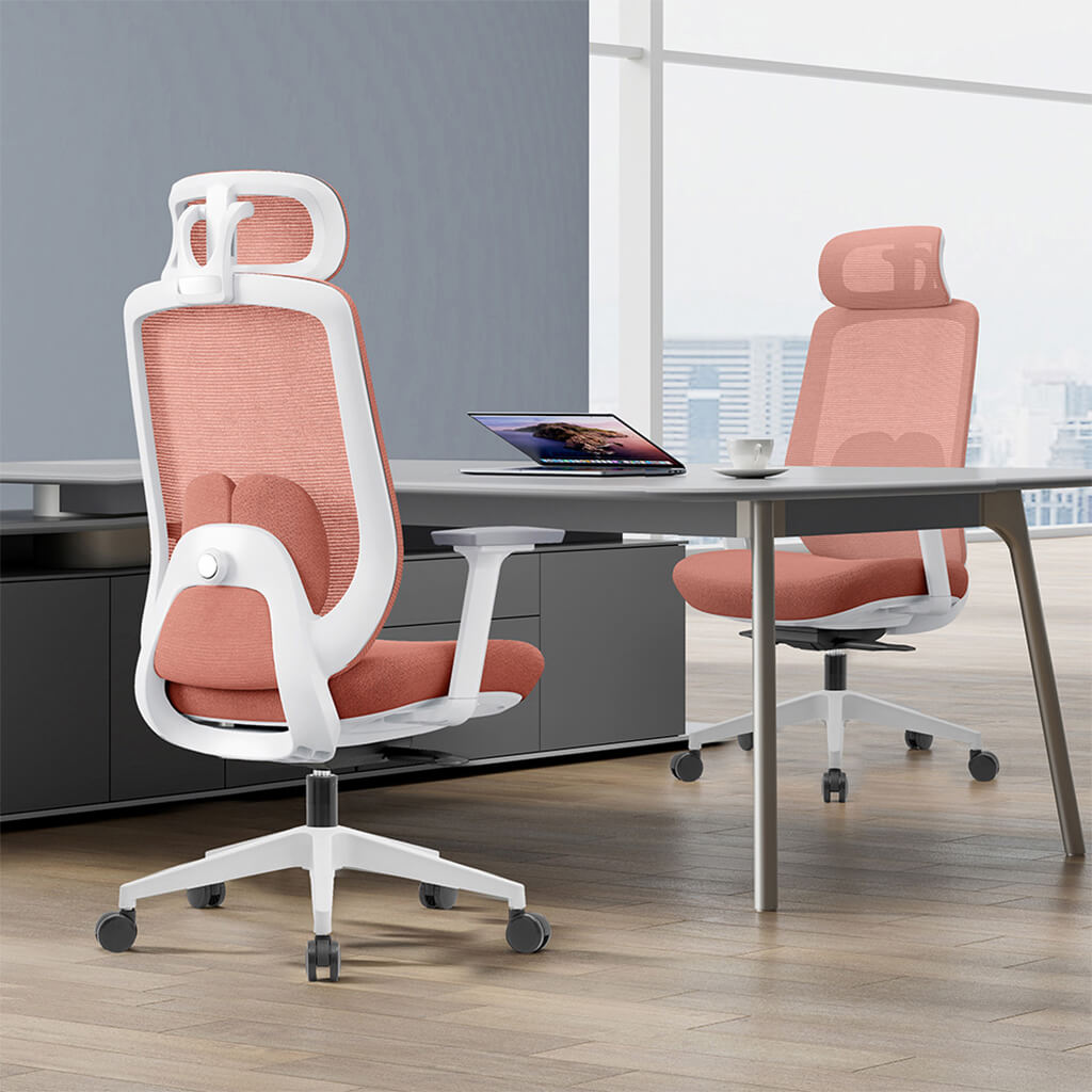 Chaise de Bureau Ergonomique Aera en Maille — 7 Couleurs disponibles