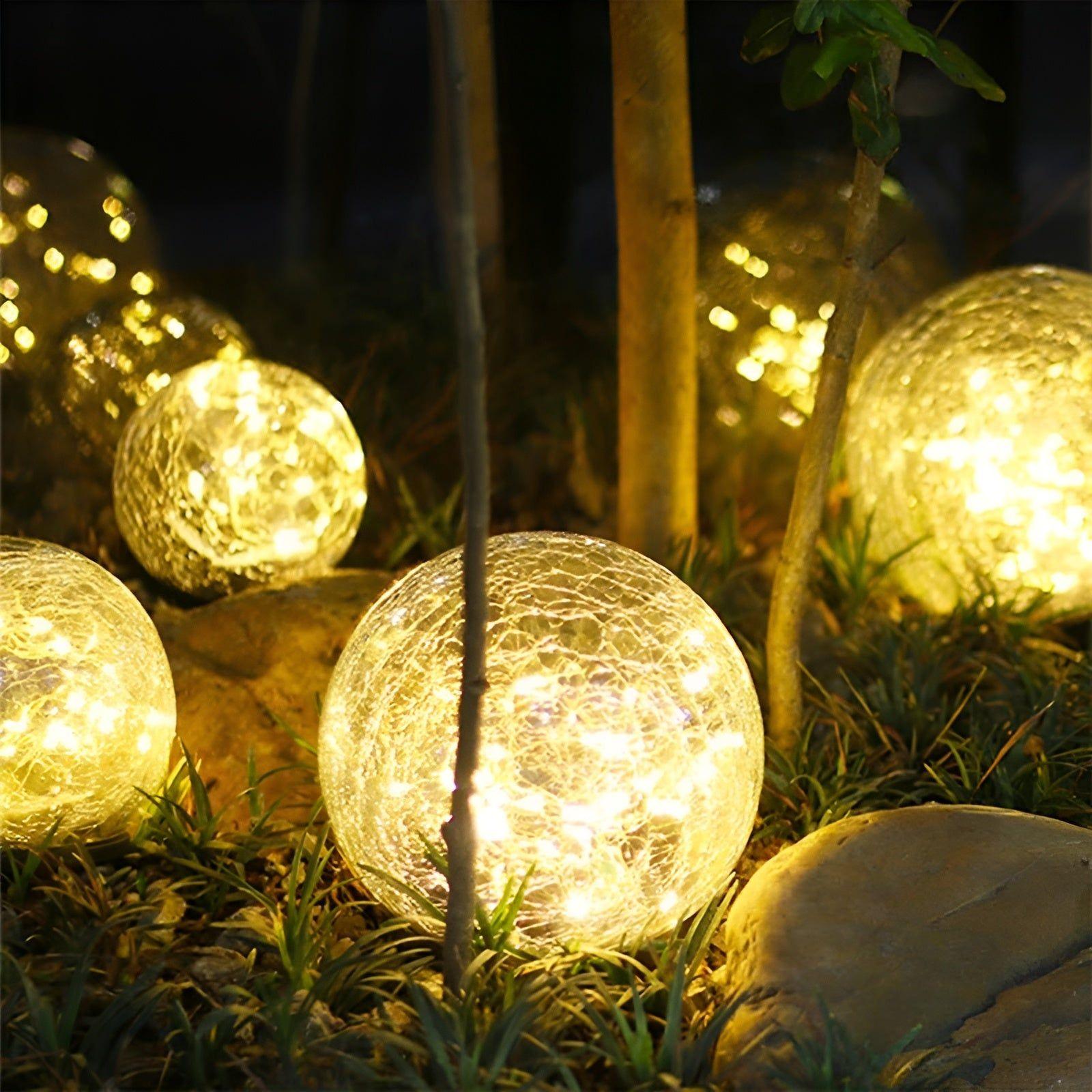 GardenGlimmer Lampe Solaire Jardin Étanche | Petit Format 10cm LED Extérieur