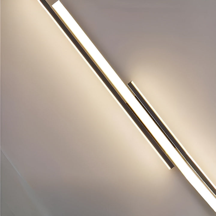 Plafonnier LED Long et Fin | Couloir Escalier et Chambre Blanc Chaud Élégant