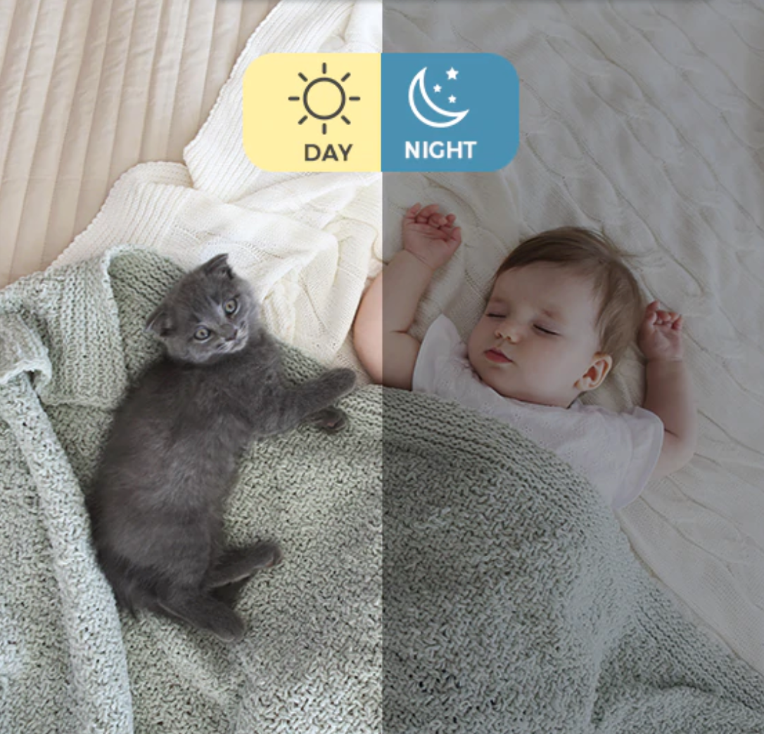 Babyphone Caméra WiFi HD avec Vision Nocturne — Surveillance Bébé et Sécurité