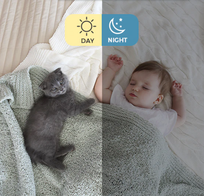 Babyphone Caméra WiFi HD avec Vision Nocturne — Surveillance Bébé et Sécurité