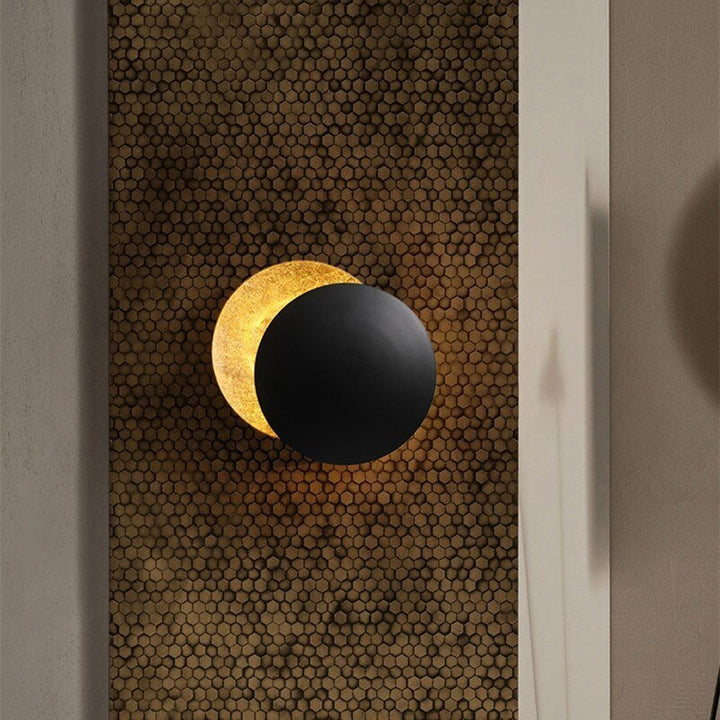 Applique Éclipse Élégante | Lumière Blanche Chaude pour Salon Moderne