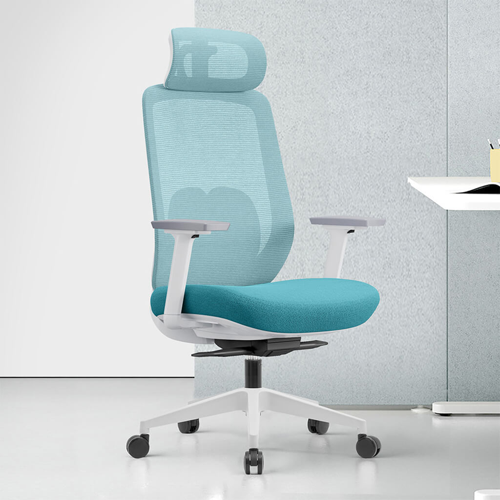 Chaise de Bureau Ergonomique Aera en Maille — 7 Couleurs disponibles