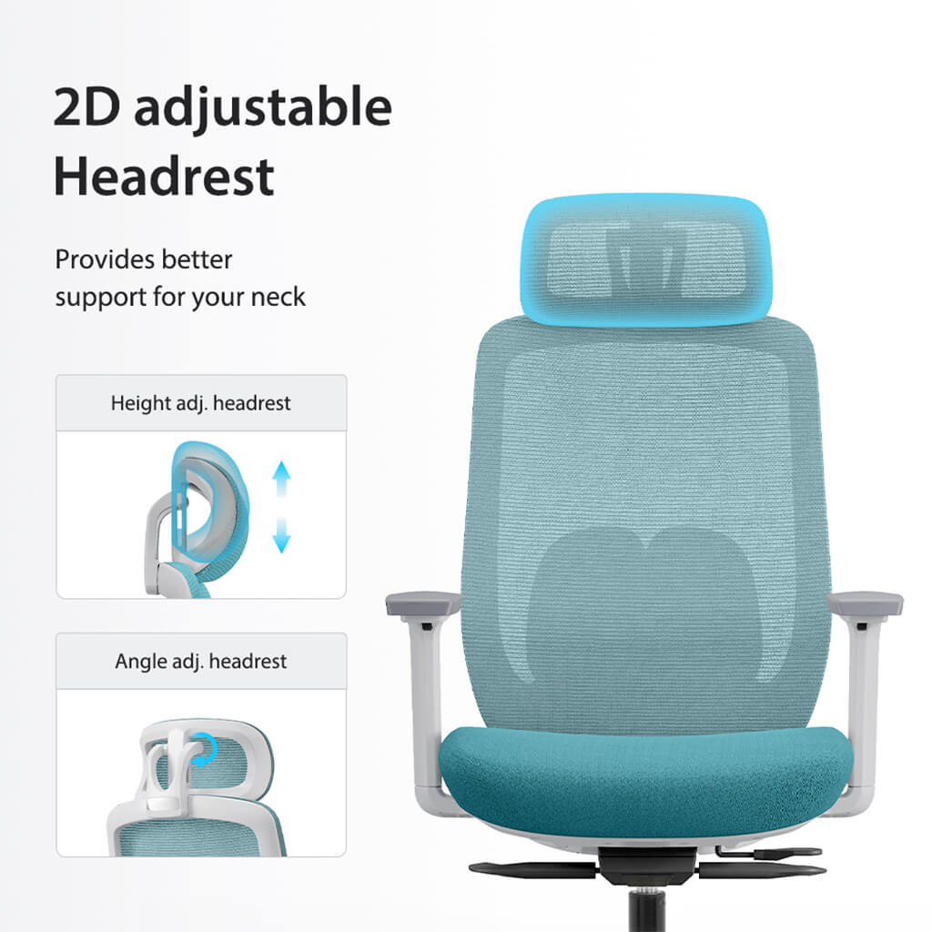 Chaise de Bureau Ergonomique Aera en Maille — 7 Couleurs disponibles
