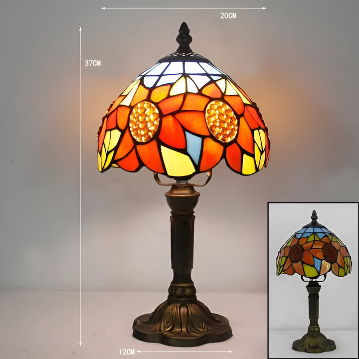 Lampe Baroque Verre Artisanale | Décoration Luxueuse pour Bureau et Maison