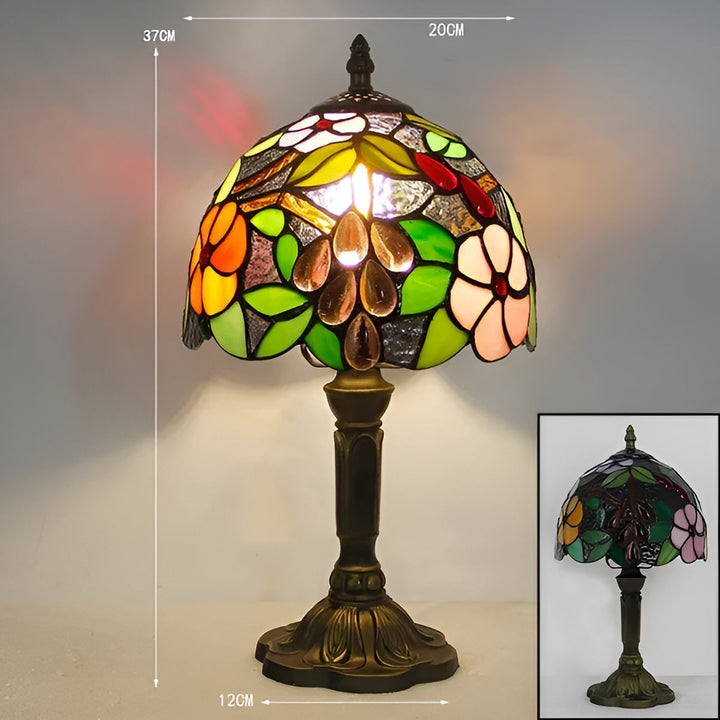 Lampe Baroque Verre Artisanale | Décoration Luxueuse pour Bureau et Maison