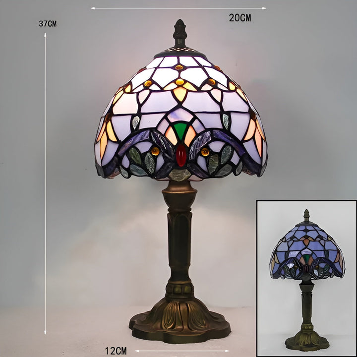 Lampe Baroque Verre Artisanale | Décoration Luxueuse pour Bureau et Maison