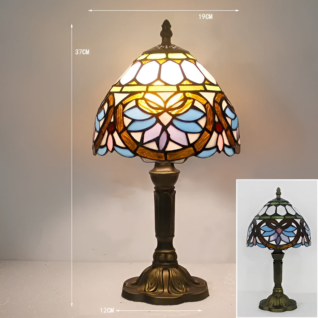 Lampe Baroque Verre Artisanale | Décoration Luxueuse pour Bureau et Maison