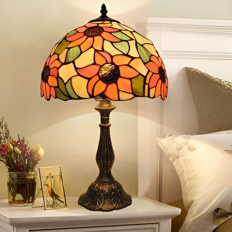 Lampe Baroque Verre Artisanale | Décoration Luxueuse pour Bureau et Maison
