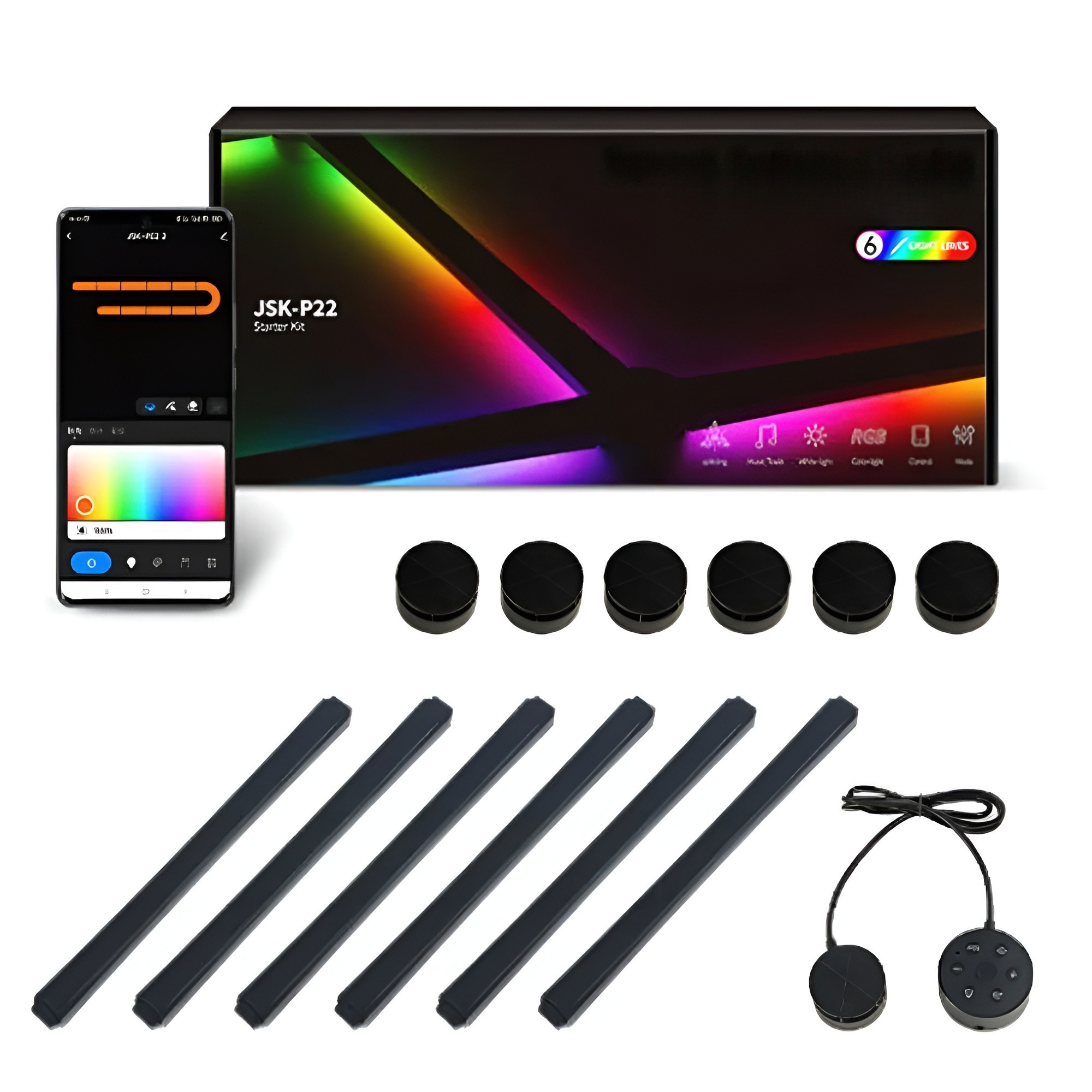 Applique RGB Intelligente Musique | Gaming TV et Chambre Changement Couleur