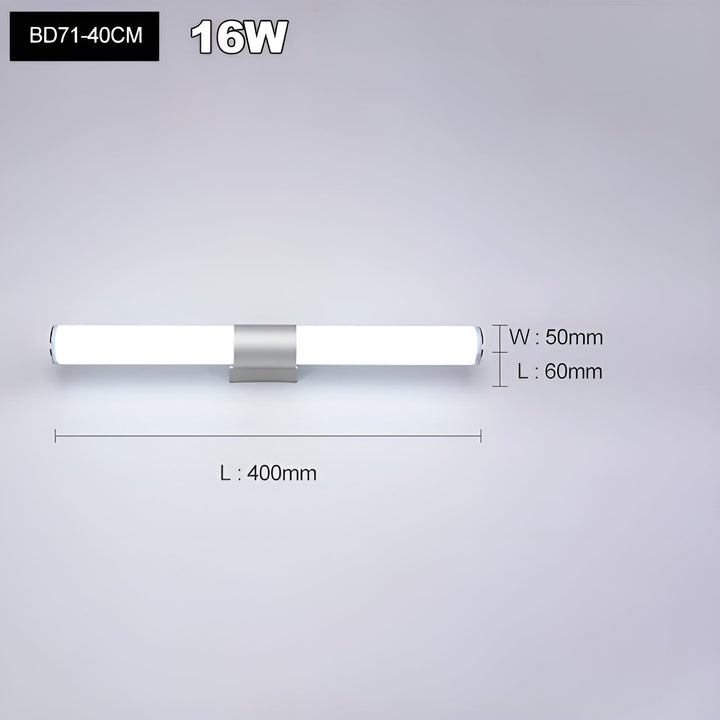 Miroir LED Résistant Humidité | Stylé Salle de Bain et Chambre 41cm Chaud ou Froid