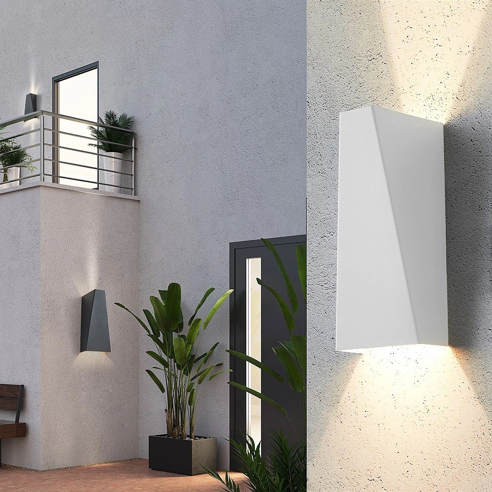 GlowHorizon Applique Aluminium Up-Down Nordic LED | Architectural Noir Froid ou Chaud