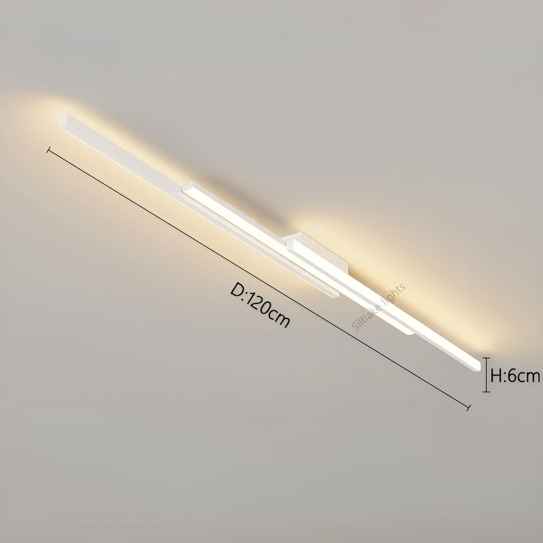 Plafonnier LED Long et Fin | Couloir Escalier et Chambre Blanc Chaud Élégant