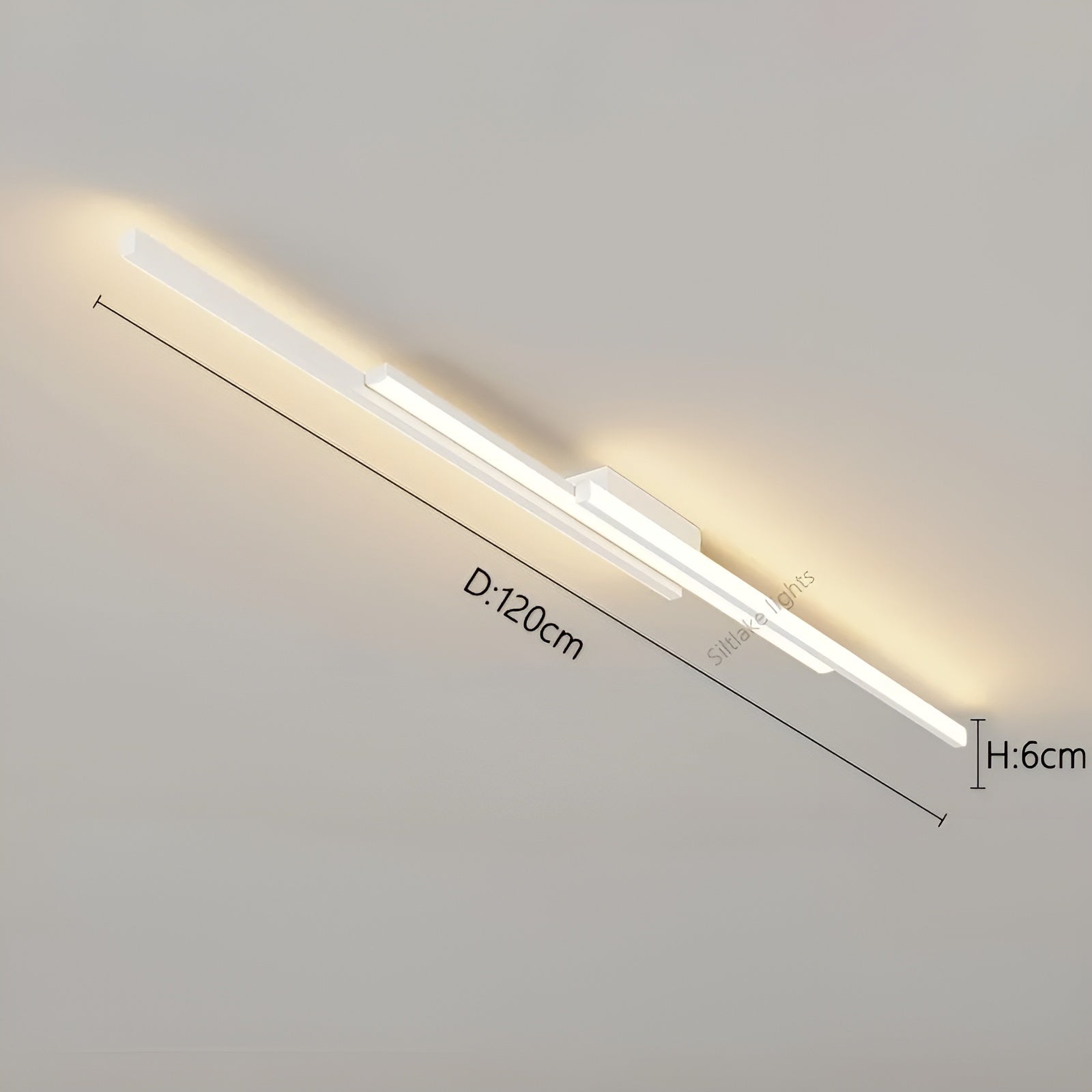 Plafonnier LED Long et Fin | Couloir Escalier et Chambre Blanc Chaud Élégant