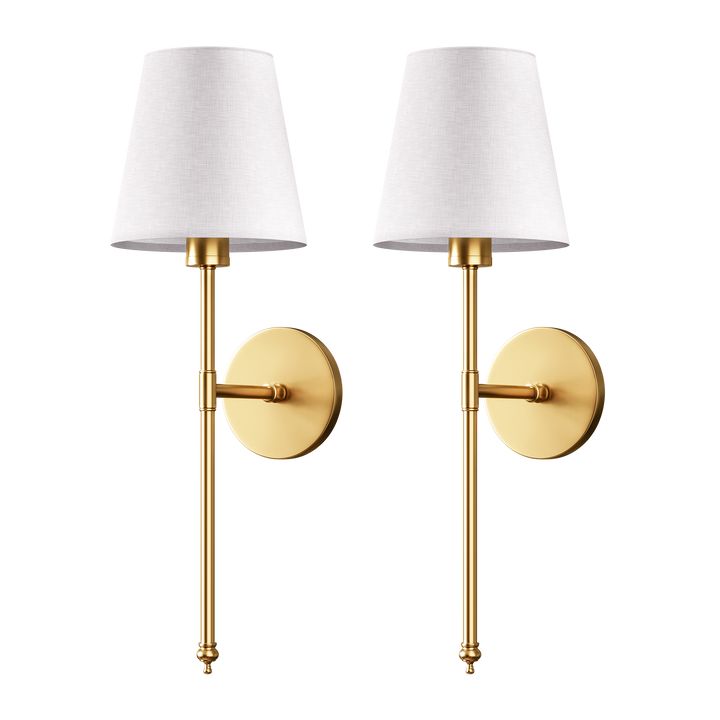 Vavra Appliques LED Set 2 Sans Percer | Blanc Chaud Doré ou Noir